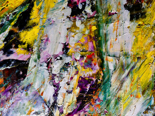Colorful abstract background wallpaper. Modern motif visual art.  Mixtures of oil paint. Trendy...