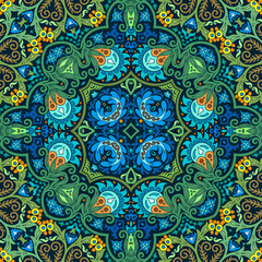 Vector ethnic nature ornamental background