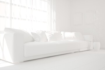 Modern interior design. 3D illustration