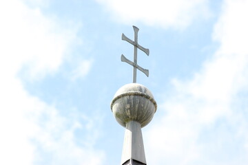 doppelkreuz kirche Kirchturmspitze Kirchspitze Kreuz 