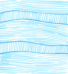 Abstract hand drawn markers background. Blue green color, waves, lines, weave.