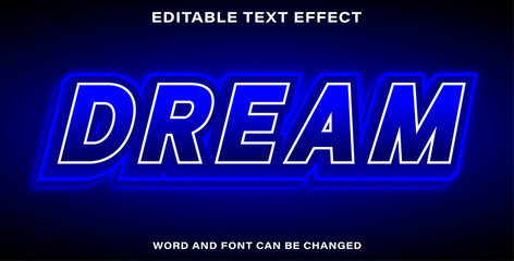 Text effect - Font and word can be changed