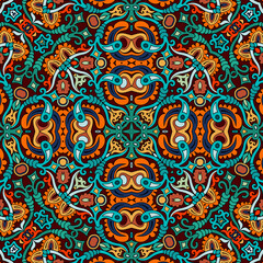 Vector ethnic nature ornamental background