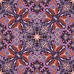 Vector ethnic nature ornamental background