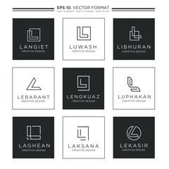 Fototapeta na wymiar L Alphabet Symbol. L logo. Letter L logo. L Logotype for your Business