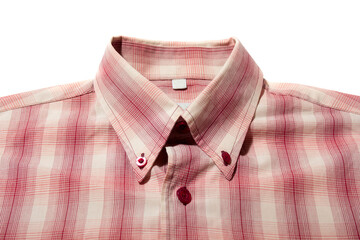 red check shirt with button down collar