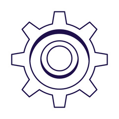 gear machine tool isolated icon