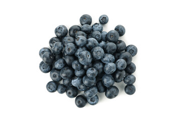 Delicious fresh blueberry isolated on white background