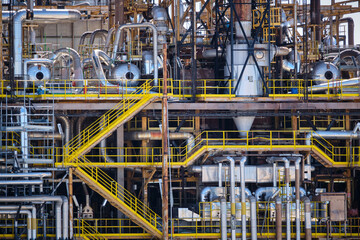 Particolare di tubature industriali