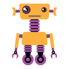 Illustration of funny robot.