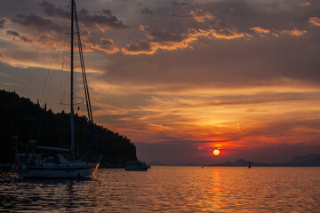 Evening in harbour, Cavtat, Croatia
