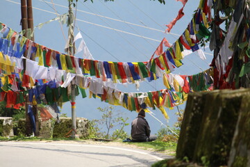 Fototapeta na wymiar religion flag buddhism