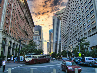 Buildings in San Francisco. Beautiful city of USA