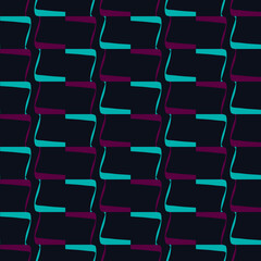 Obraz premium Seamless pattern with colorful elements on a black background.