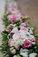 Wedding flowers as decoration