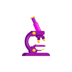 Microscope in a flat design. A tool for studying microorganisms