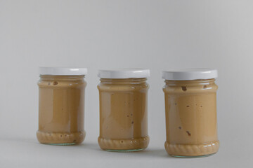 Jars of peanut butter