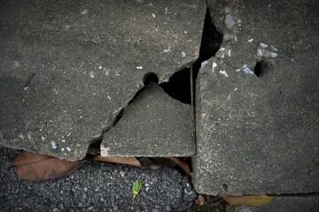 cement covered with gray cement surface as background for design , Old cement wall