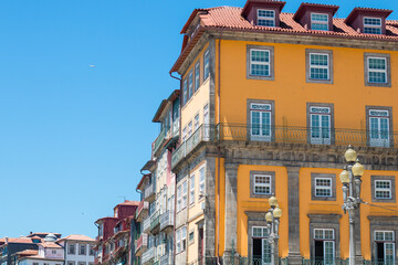 Fototapeta premium Porto&nbsp;or Oporto&nbsp; is the&nbsp;second-largest city&nbsp;in&nbsp;Portugal&nbsp;and one of the&nbsp;Iberian Peninsula's major urban areas. Porto is famous for &nbsp;Houses of Ribeira Square located in the historical center of Porto