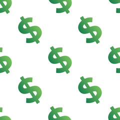 Dollar sign seamless pattern background. Template for background, banner, card, poster. Vector EPS10 illustration.