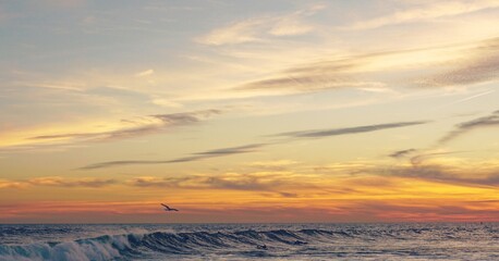 sunset at the beach