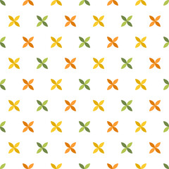 Seamless pattern with flower geometric, vector illustration