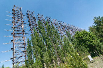 Abandoned Former military Chernobyl-2 Duga Radar System in Prypiat, Chernobyl exclusion Zone....