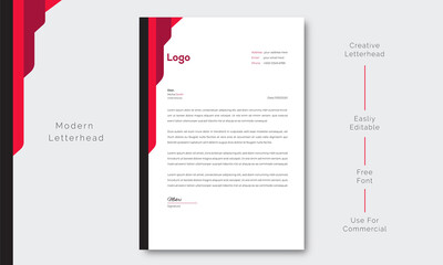 modern creative and clean business style letterhead bundle of your corporate project design.set to print with vector & illustration. corporate letterhead bundle.