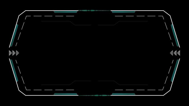 HUD Video Frame With Audio Frequency
