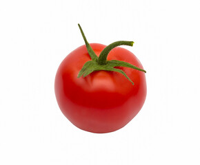 Fresh red tomato isolated on white background