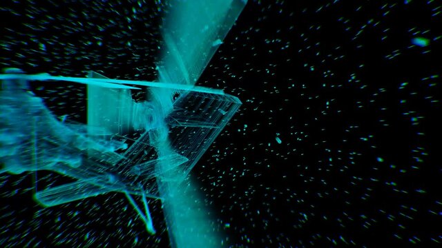 wire frame chopper VJ background