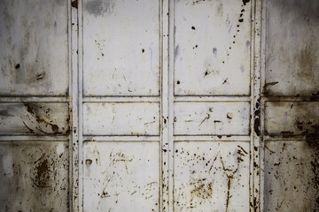 Spoiled and dirty metallic background