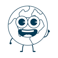 world planet earth school supply kawaii character