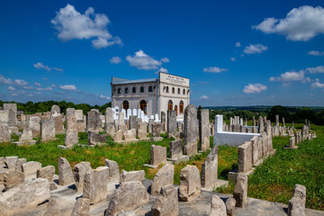 Old Jewish cemetery in Medzhibozh. Grave of the spiritual leader Baal Shem Tov