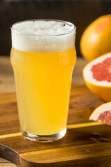 Refreshing Boozy Grapefruit Radler Shandy