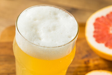 Refreshing Boozy Grapefruit Radler Shandy