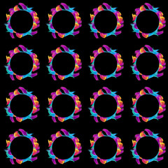 set of seamless geometric patterns