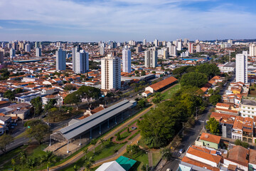 Naklejka premium old Piracicaba train station, Sao Paulo, Brazil