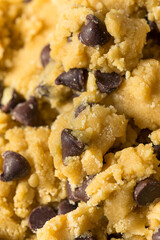 Raw Homemade Chocolate Chip Cookie Dough