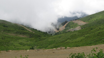 Fototapeta premium mountain landscape with clouds