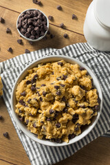 Raw Homemade Chocolate Chip Cookie Dough