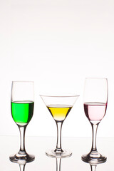 three glasses of dream