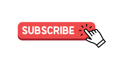 Subscribe button with hand click icon.