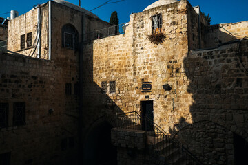 Obraz premium Cenacle building, city of Jerusalem Israel.