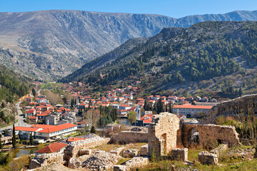 View over the town of Stolac in Bosnia and Herzegovina