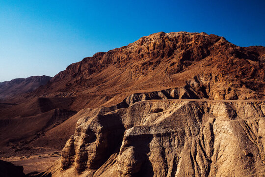 View at the old hill, Dead Sea Scrolls Israel.