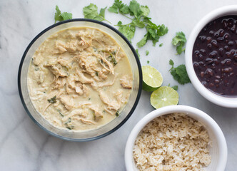 Healthy cooking mexican chicken meal