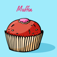 Cupcake collection with different flavors