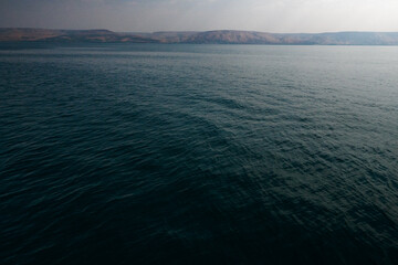 Clear blue sea, Galilee Israel.