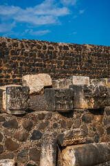 Ancient old blocks, Galilee Israel.